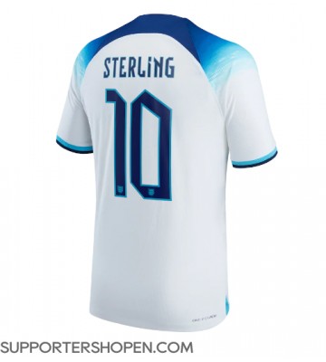 England Raheem Sterling #10 Hemma Matchtröja VM 2022 Kortärmad